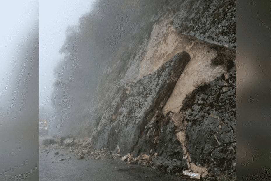 Eboulement au Grand Colombier : une paroi rocheuse s'effondre sur la route, la circulation interdite jusqu'à nouvel ordre
